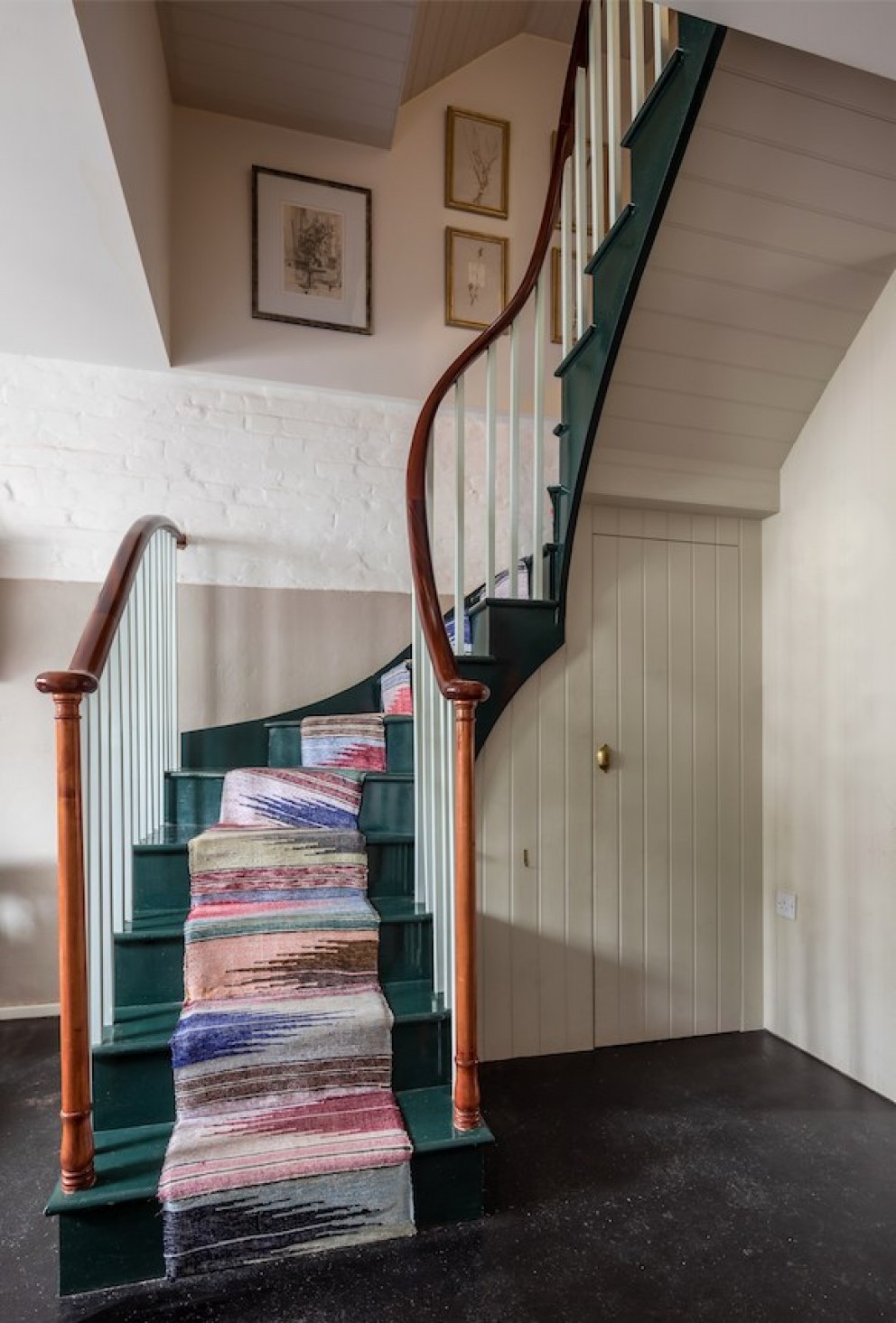 West London family  | Staircase with runner | Interior Designers